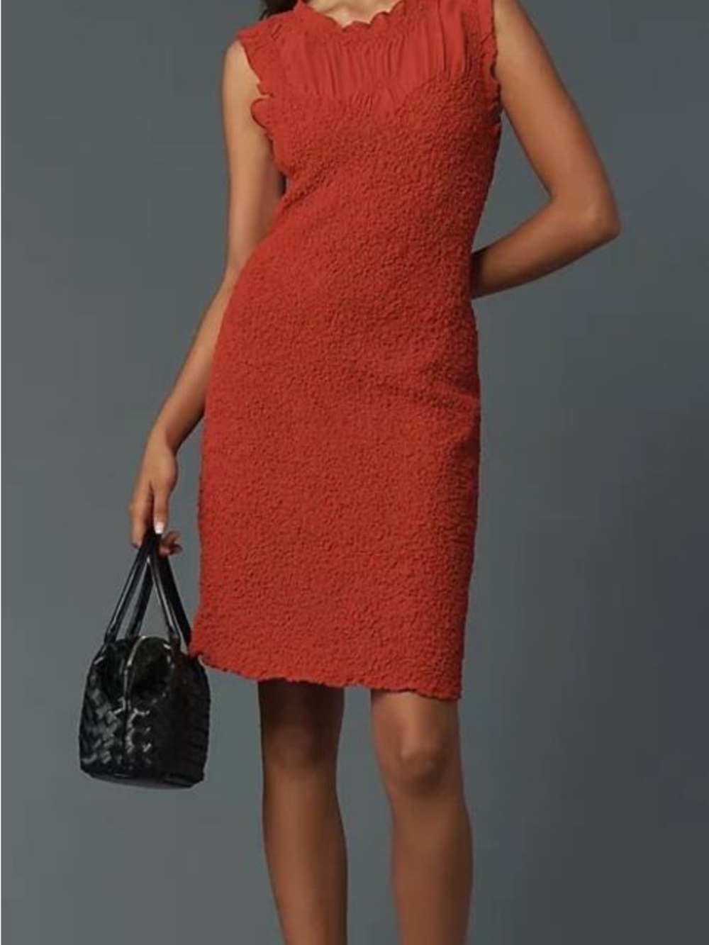 NWT Anthropologie elegant Red Sleeveless Dress